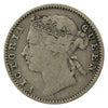 Straits Settlements 1881 10 Cents Fine (F12)