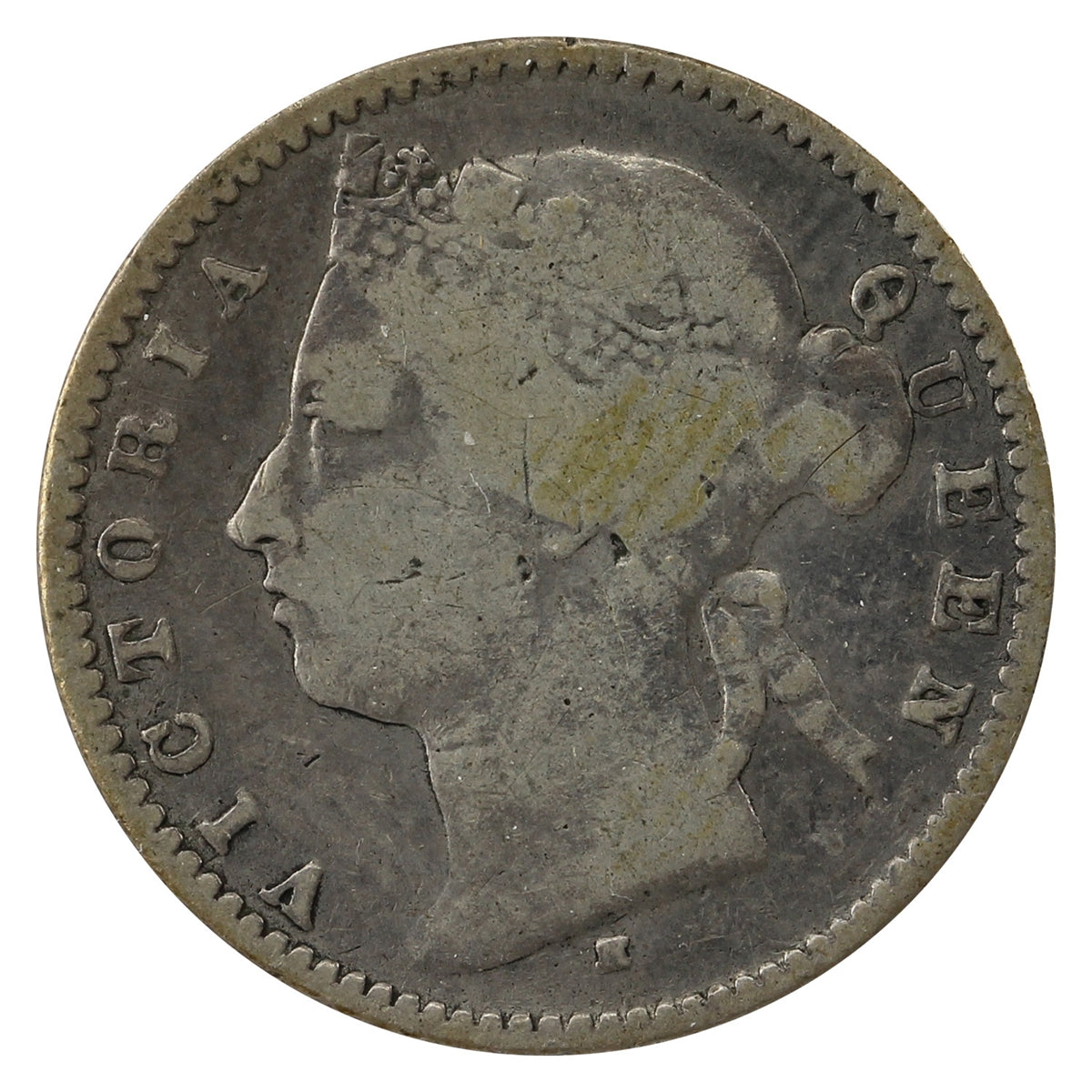 Straits Settlements 1882 10 Cents G-VG (G6)