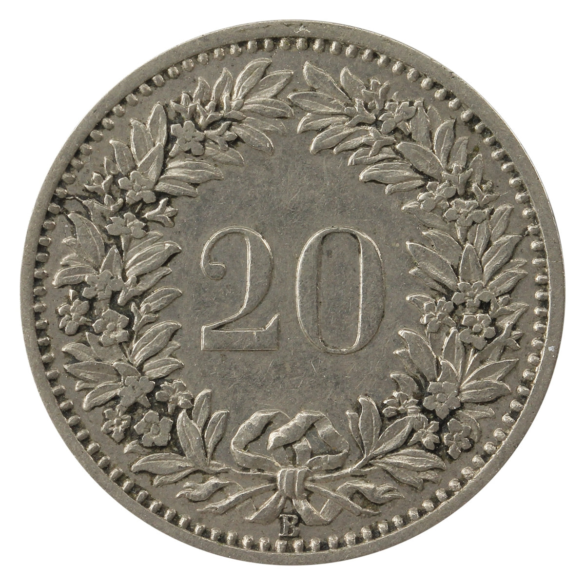 Switzerland 1891B 20 Rappen Extra Fine (EF40)