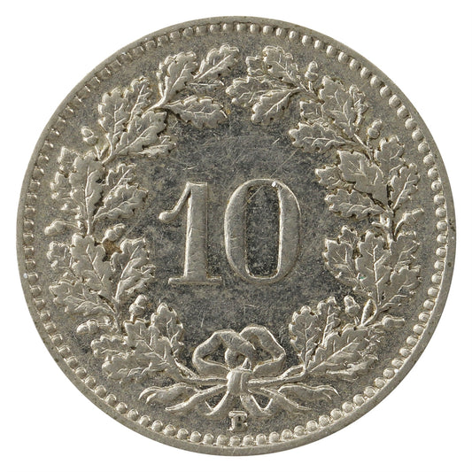 Switzerland 1939B 10 Rappen Extra Fine (EF40)
