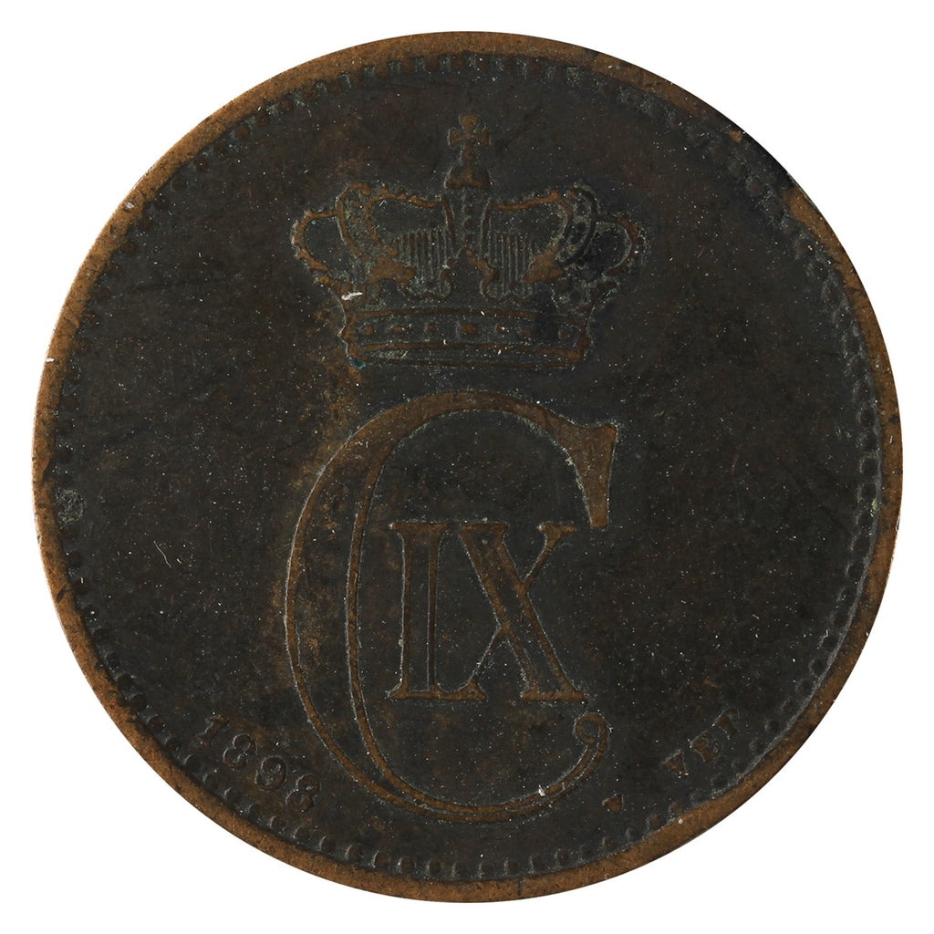 Denmark 1898 VBP 5 Ore Extra Fine (EF40) $