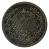 German Empire 1917G 1/2 Mark Almost Uncirculated (AU50) $