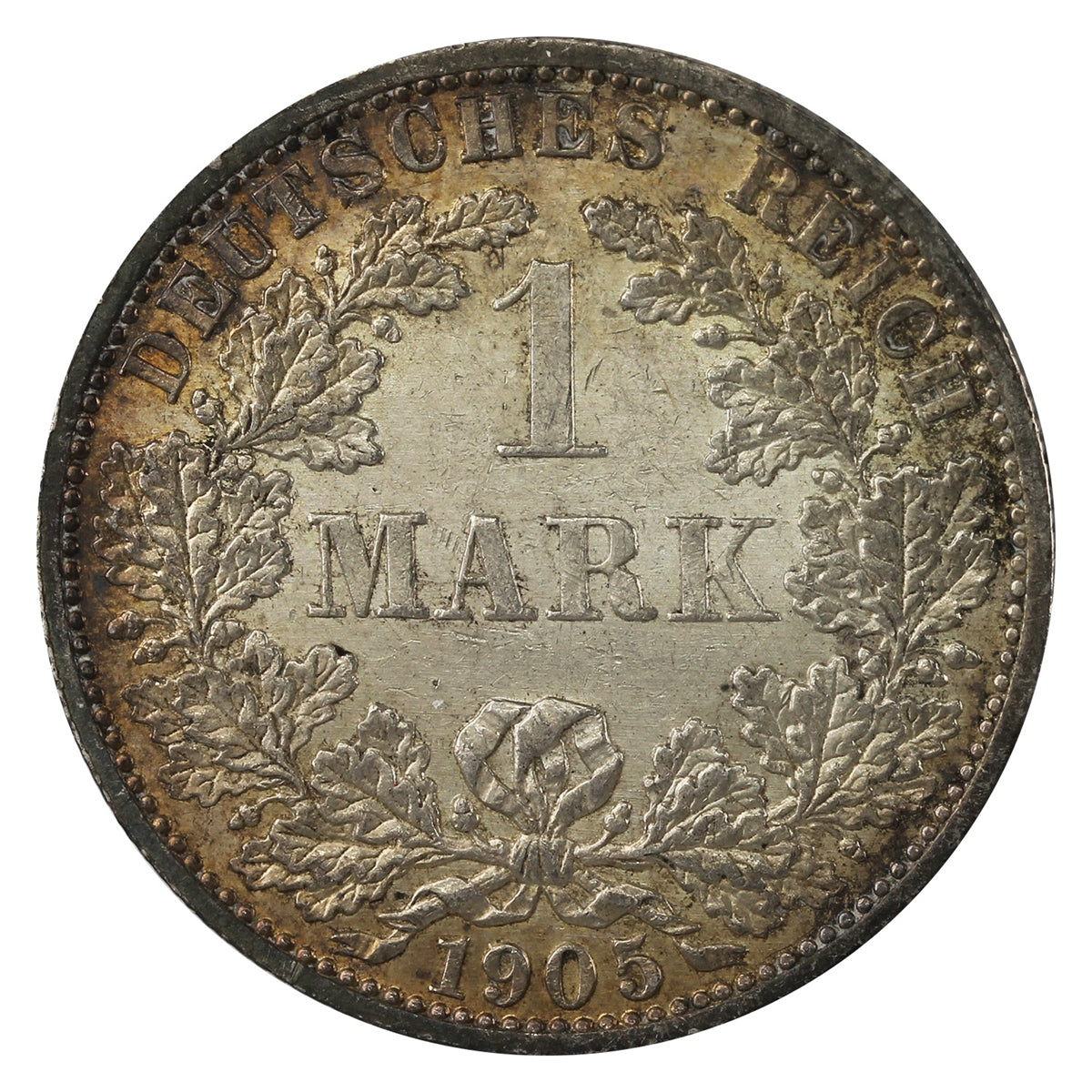 German Empire 1905A Mark Almost Uncirculated (AU50) $