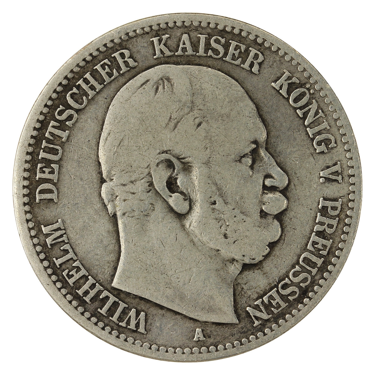 German States 1876A Prussia 2 Marks VF-EF (VF30) $