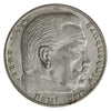 German Third Reich 1936E Hindenburg 5 Mark Almost Uncirculated (AU50) $