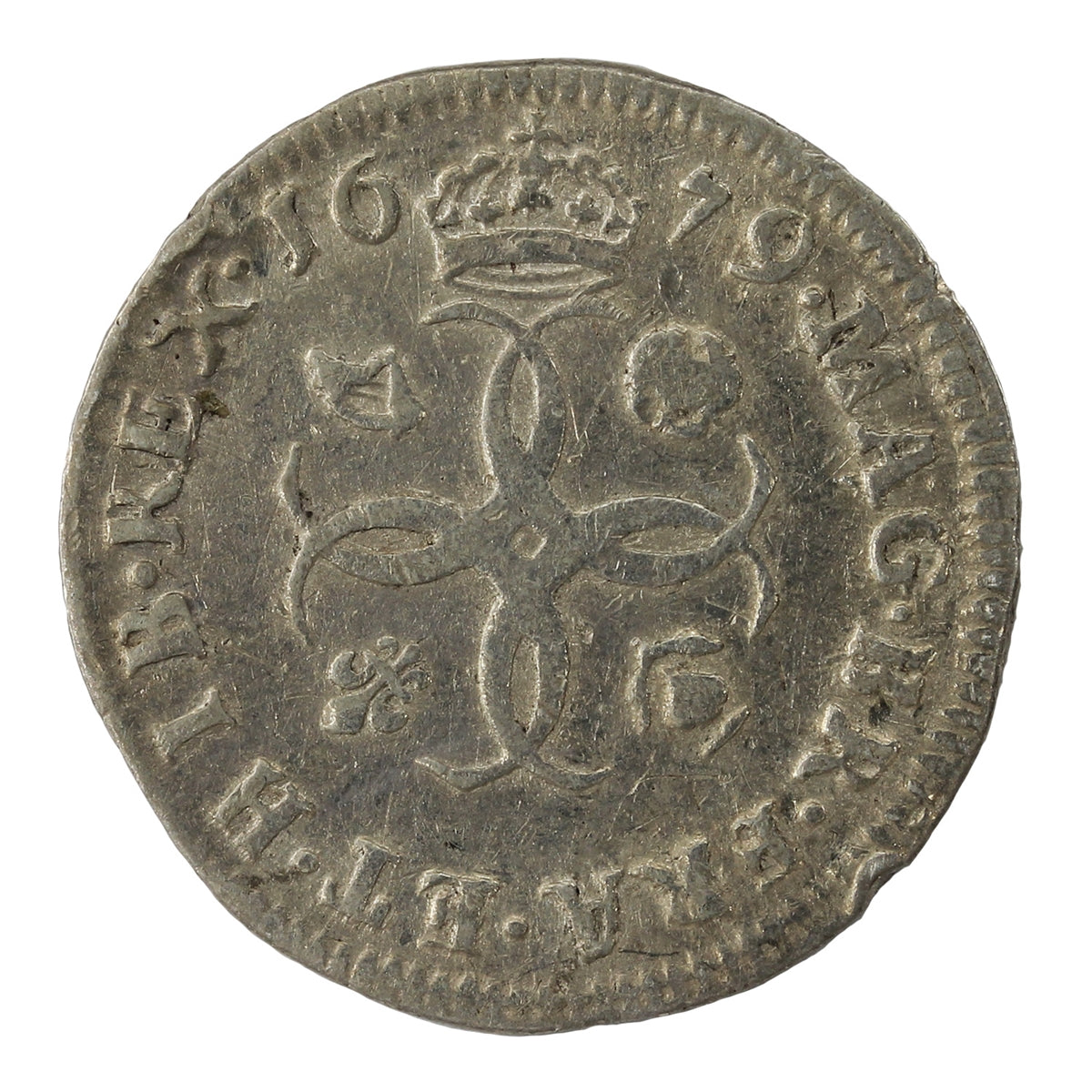 Great Britain 1679 4 Pence Very Fine (VF20) $