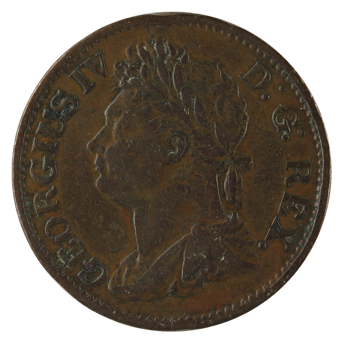 Ireland 1822 1/2 Penny Extra Fine (EF-40) $