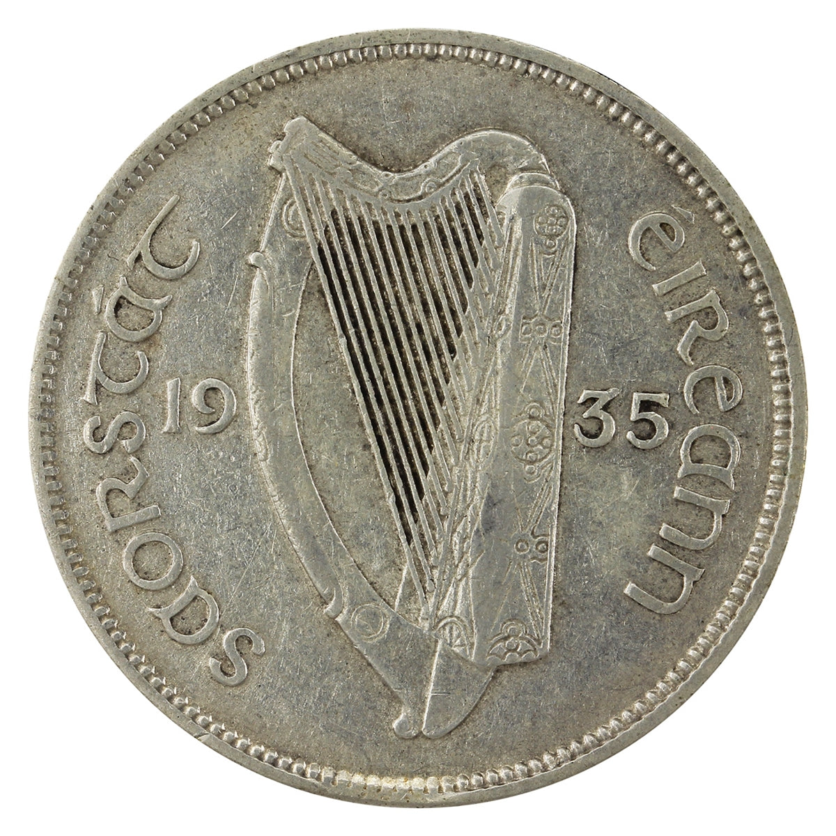 Ireland 1935 Florin Extra Fine (EF-40) $