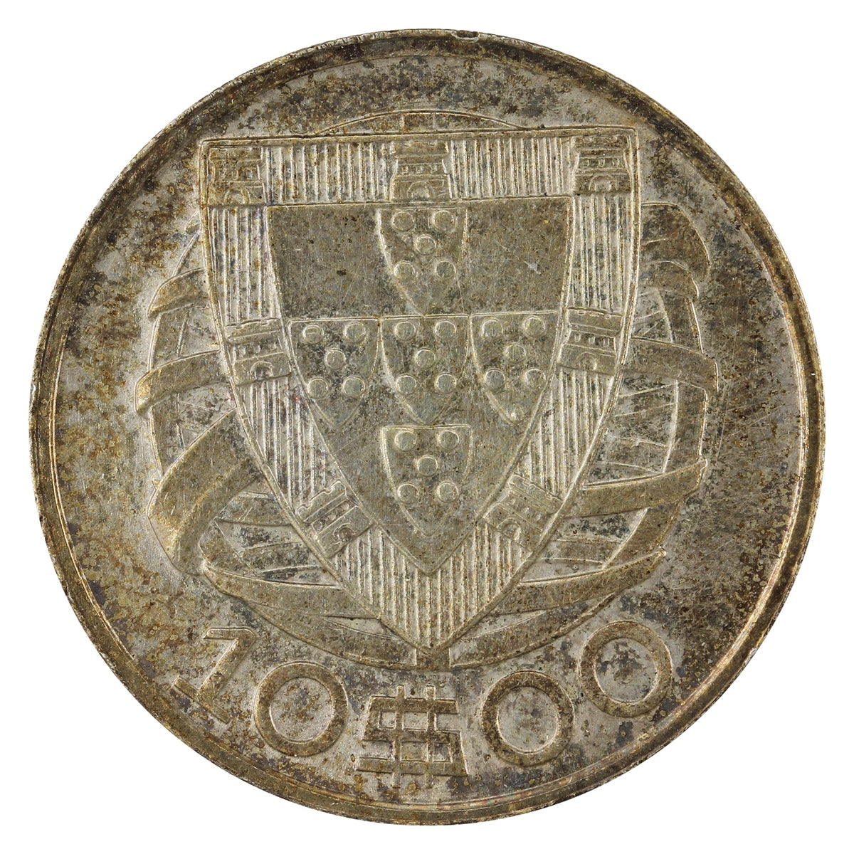 Portugal 1948 10 Escudos Extra Fine (EF40) $