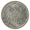 German States 1911F Wurttemberg 3 Mark AU-UNC (AU55) $
