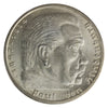 German Third Reich 1935A Hindenburg 5 Marks Choice Brilliant Uncirculated (MS64) $