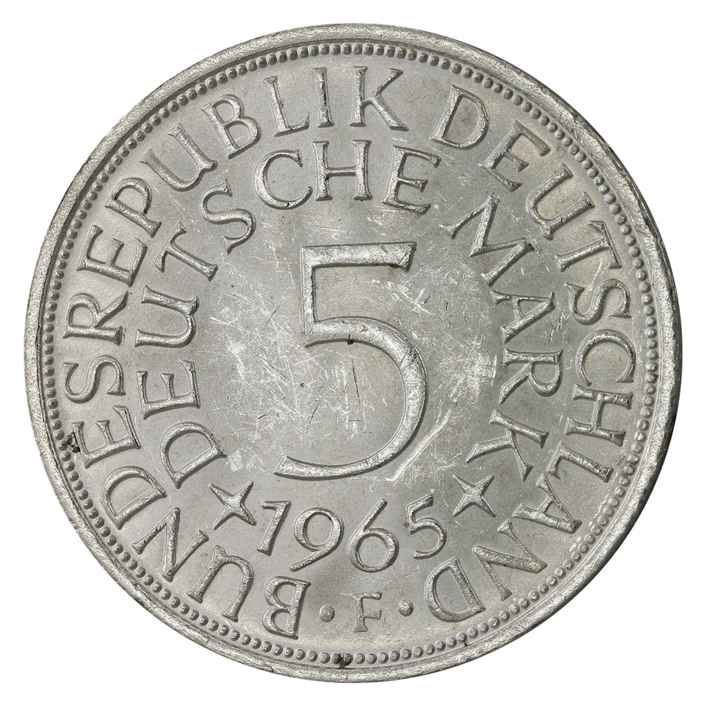Germany 1965F 5 Marks Brilliant Uncirculated (MS63) $