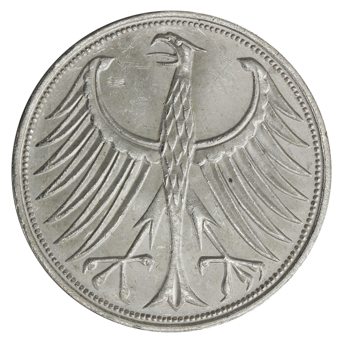Germany 1965F 5 Marks Brilliant Uncirculated (MS63) $