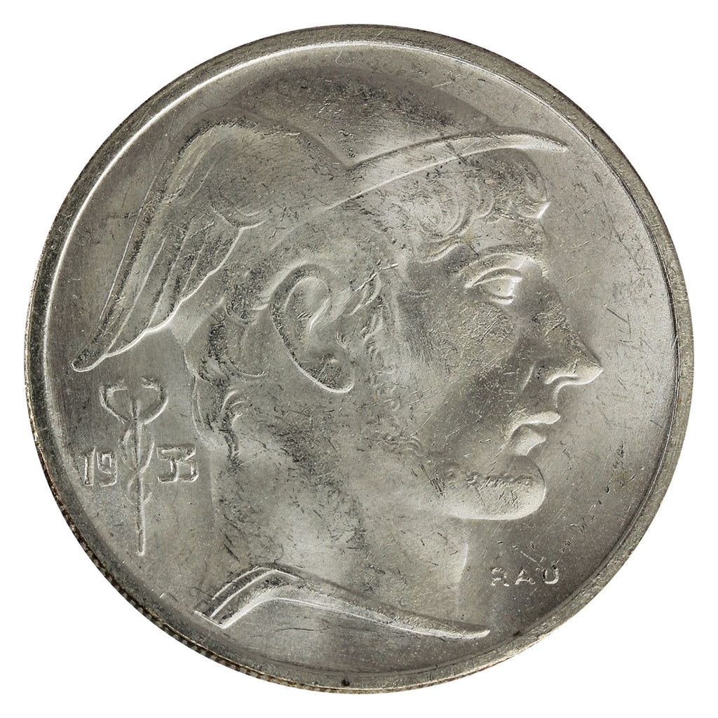 Belgium 1953 Dutch 20 Francs Brilliant Uncirculated (MS63)