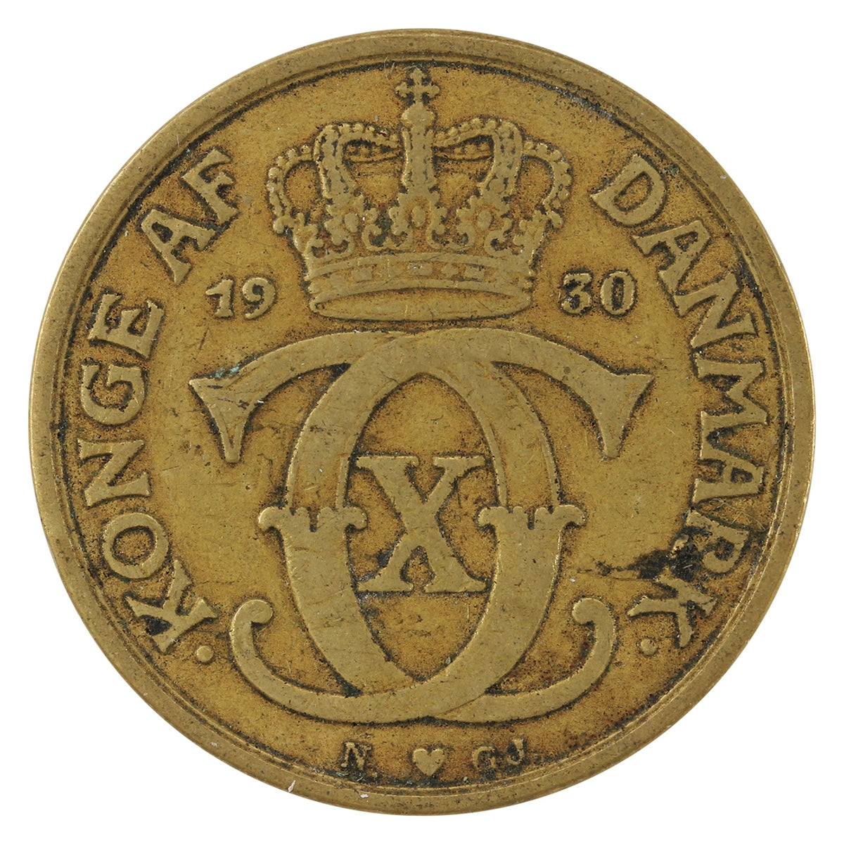 Denmark 1930 N GJ Krone Very Fine (VF20)