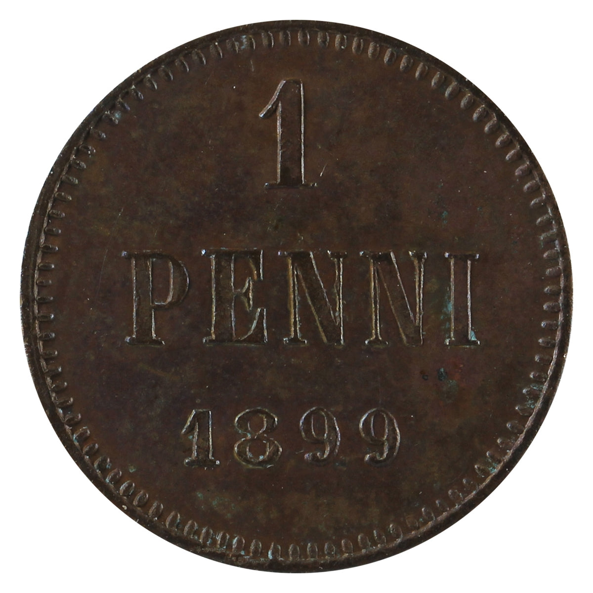 Finland 1899 Penni AU-UNC (AU55)