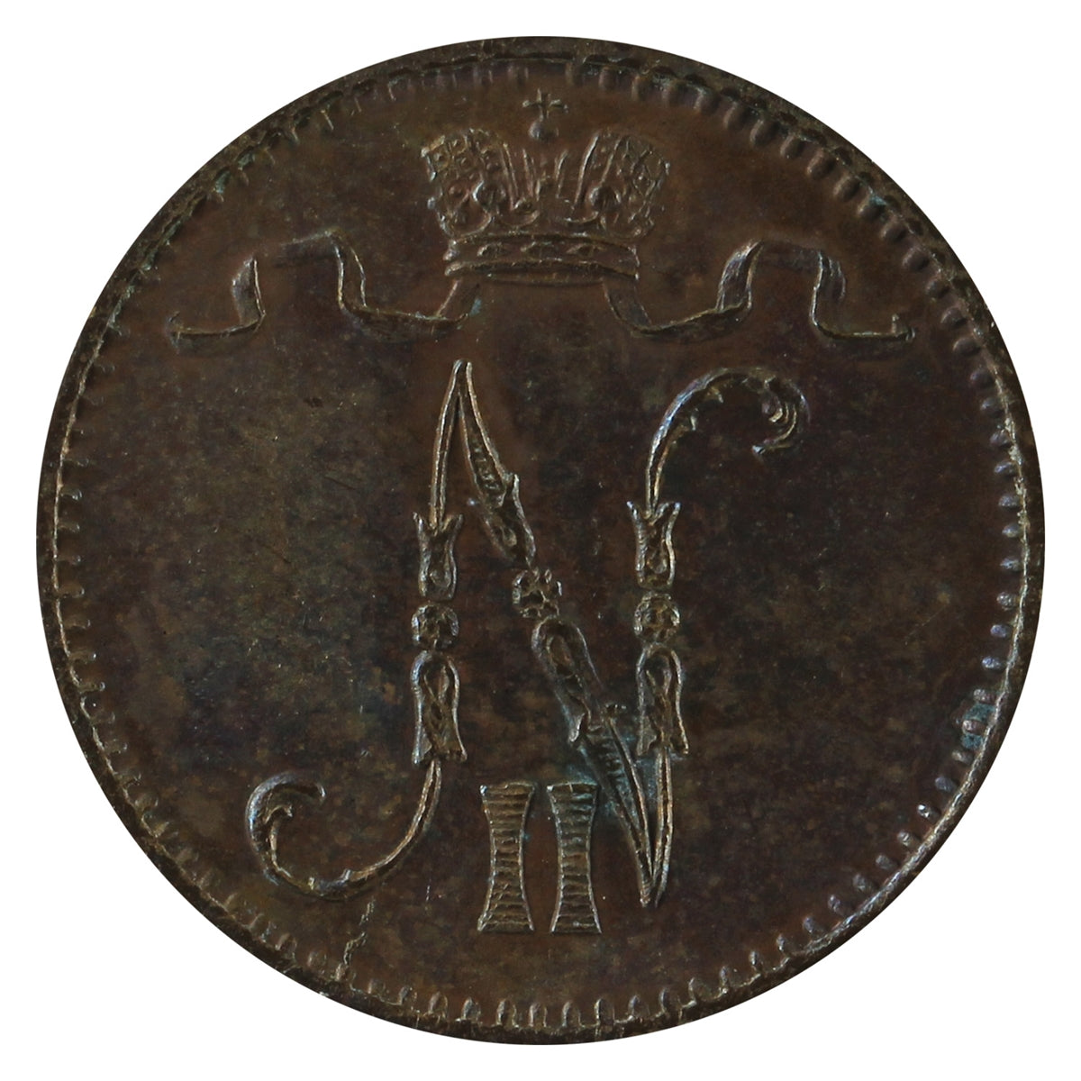 Finland 1899 Penni AU-UNC (AU55)