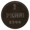 Finland 1900 Penni Brilliant Uncirculated (MS63) Lustrous Brown