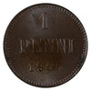 Finland 1905 Penni Brilliant Uncirculated (MS63) Lustrous Brown