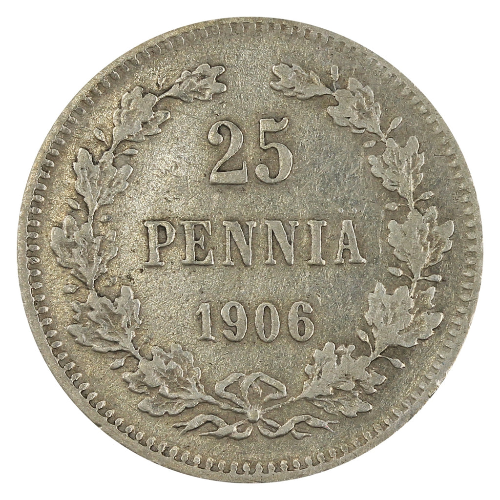 Finland 1906L 25 Pennia VF-EF (VF30)