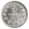 Finland 1915S 25 Pennia Brilliant Uncirculated (MS63)