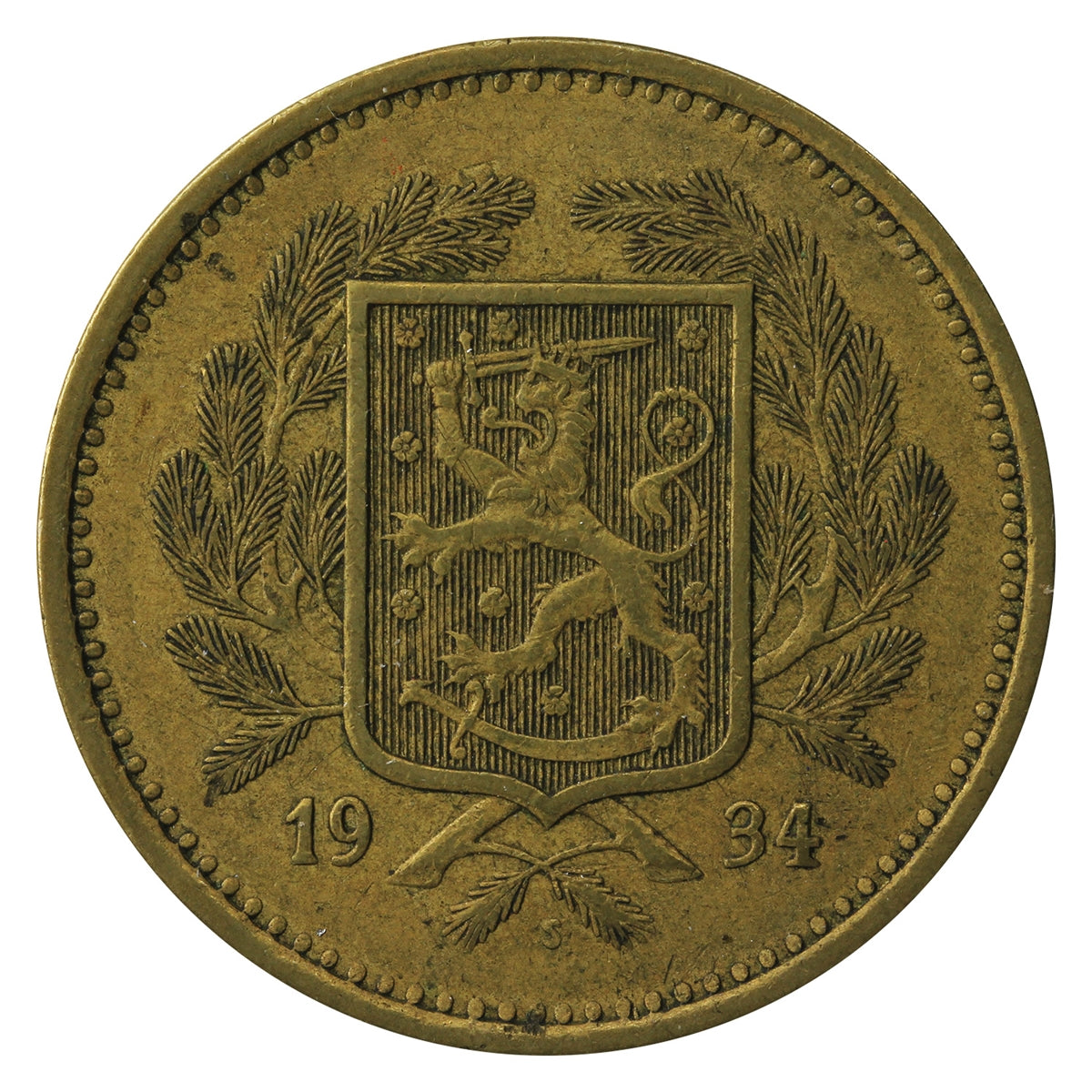 Finland 1934S 10 Markkaa Extra Fine (EF40)