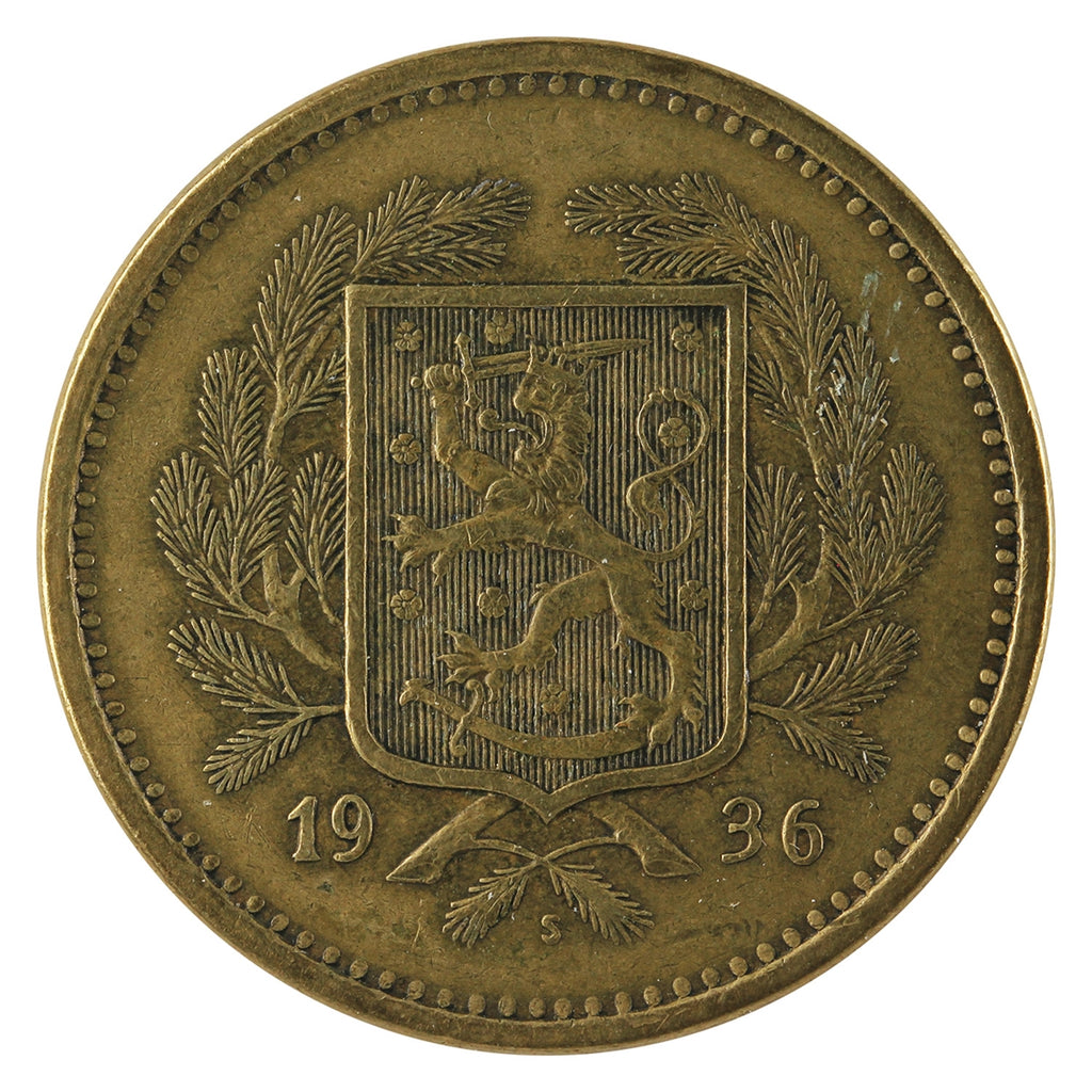 Finland 1936S 10 Markkaa Extra Fine (EF40) $