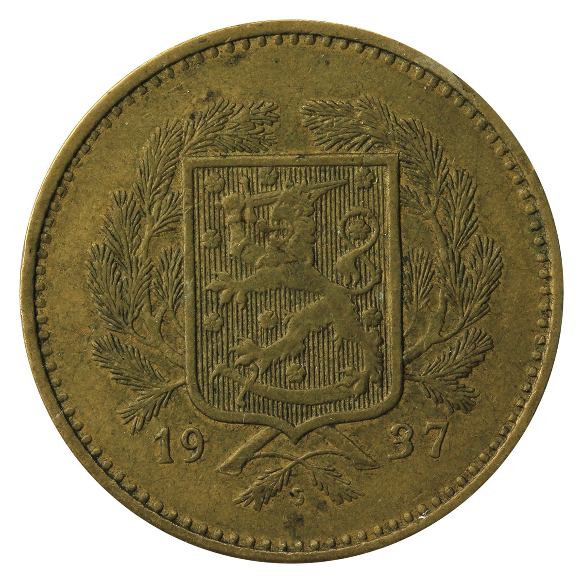 Finland 1937S 10 Markkaa Extra Fine (EF40)