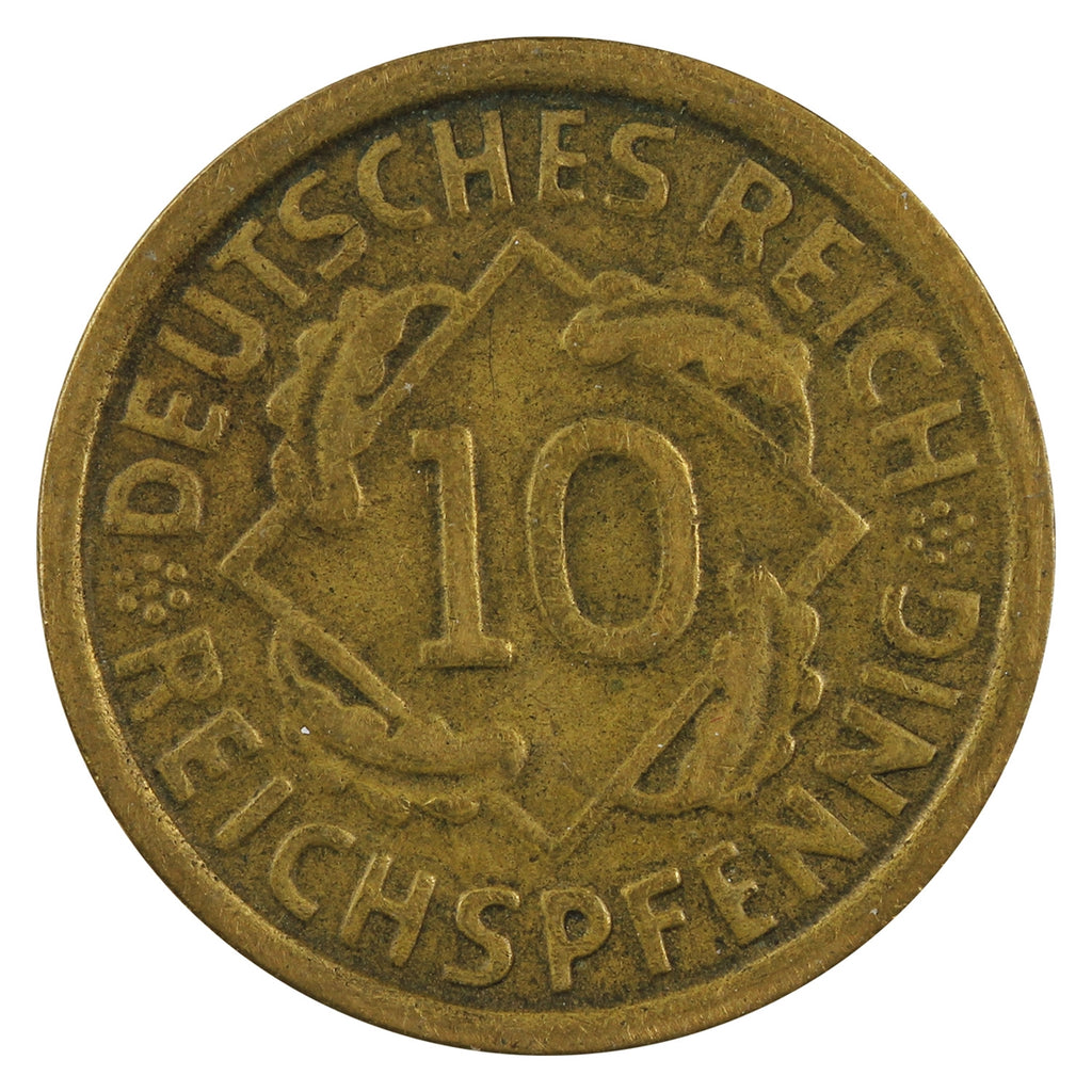 German Third Reich 1934E 10 Pfennig Fine (F12)