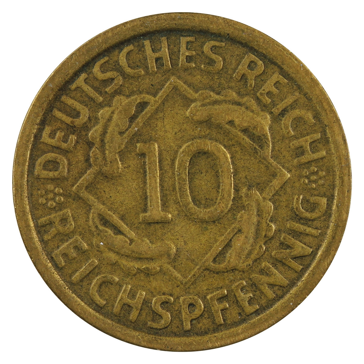 German Third Reich 1934E 10 Pfennig Fine (F12)