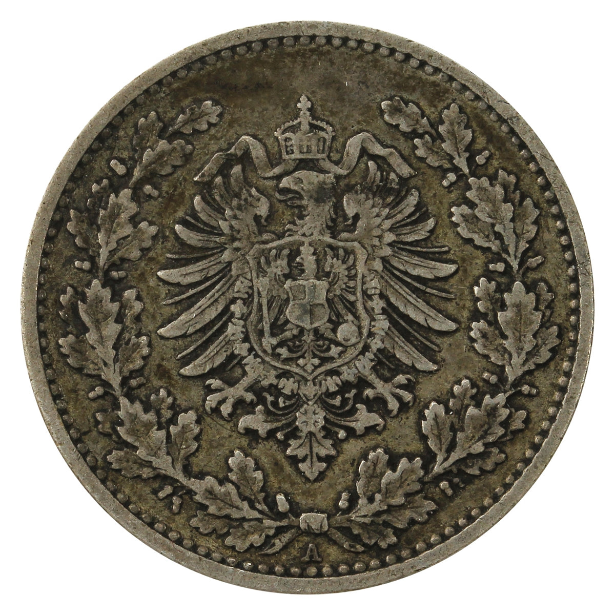 German Empire 1877A 50 Pfennig F-VF (F15)