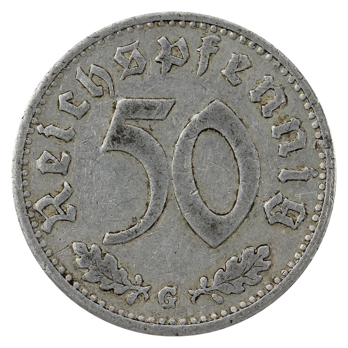 German Third Reich 1940G 50 Pfennig F-VF (F15)