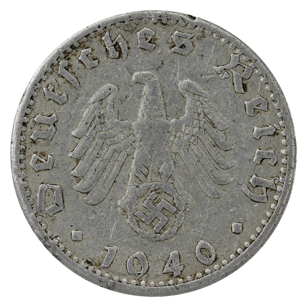 German Third Reich 1940G 50 Pfennig F-VF (F15)