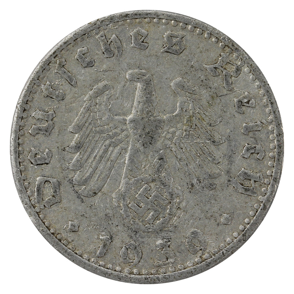 German Third Reich 1939G 50 Pfennig Fine (F12)