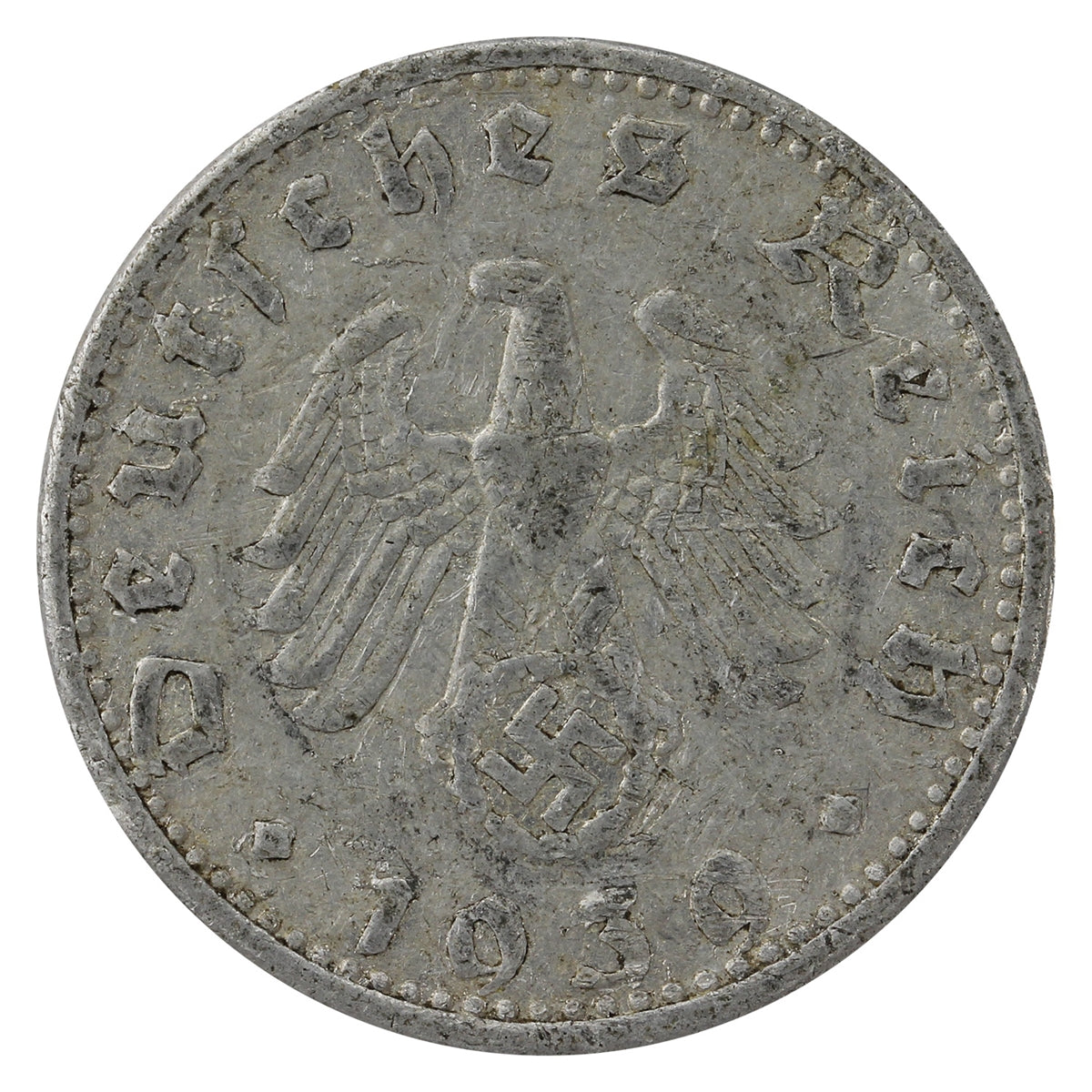 German Third Reich 1939G 50 Pfennig Fine (F12)