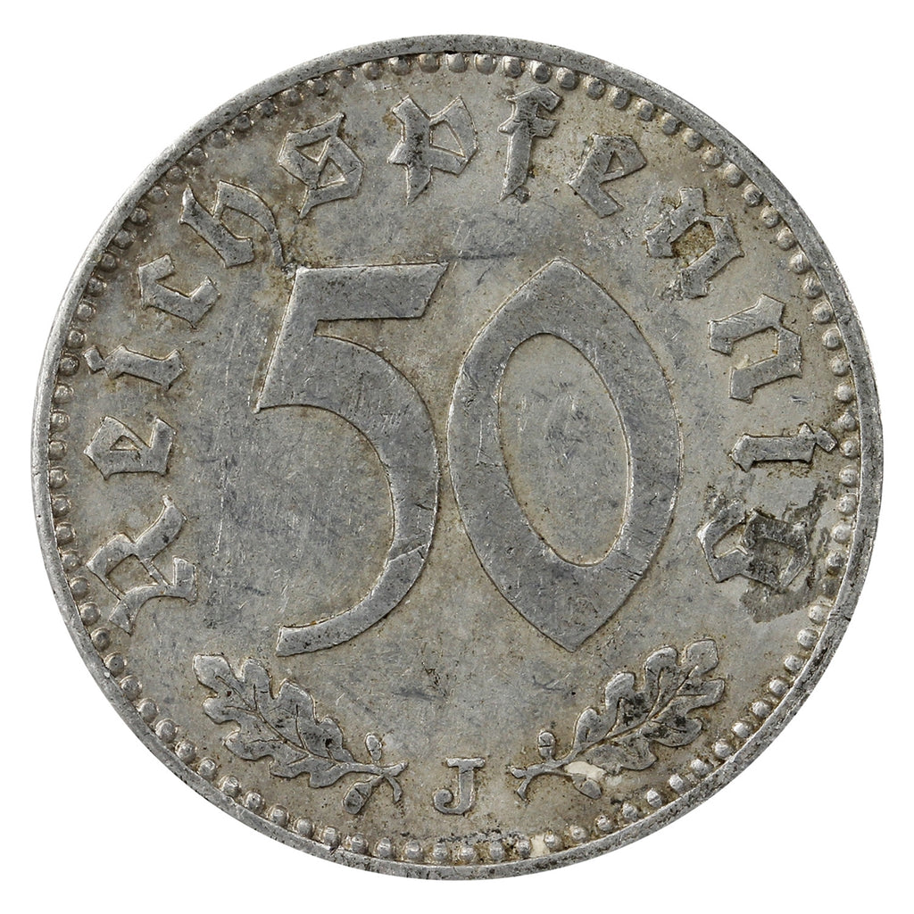 German Third Reich 1941J 50 Pfennig Extra Fine (EF40)