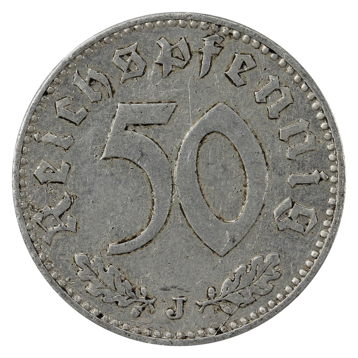German Third Reich 1941J 50 Pfennig VF-EF (VF30)