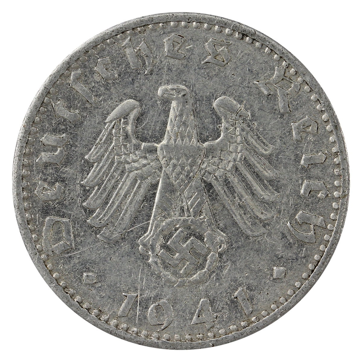 German Third Reich 1941J 50 Pfennig VF-EF (VF30)