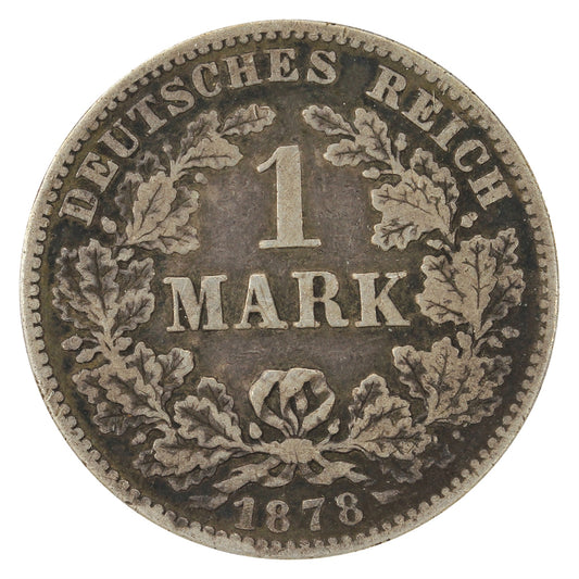 German Empire 1878J Mark VG-F (VG10)