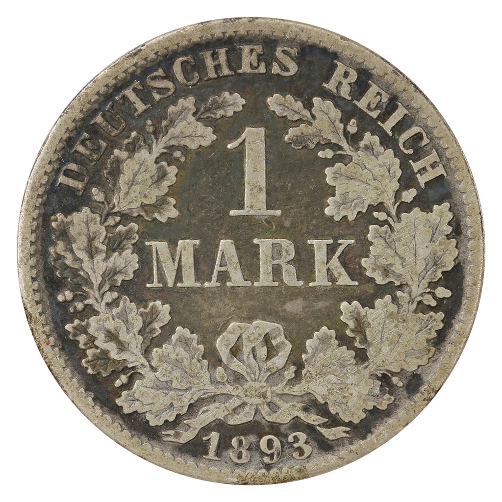 German Empire 1893D Mark VG-F (VG10)