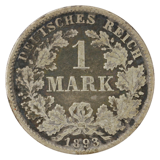 German Empire 1893D Mark VG-F (VG10)