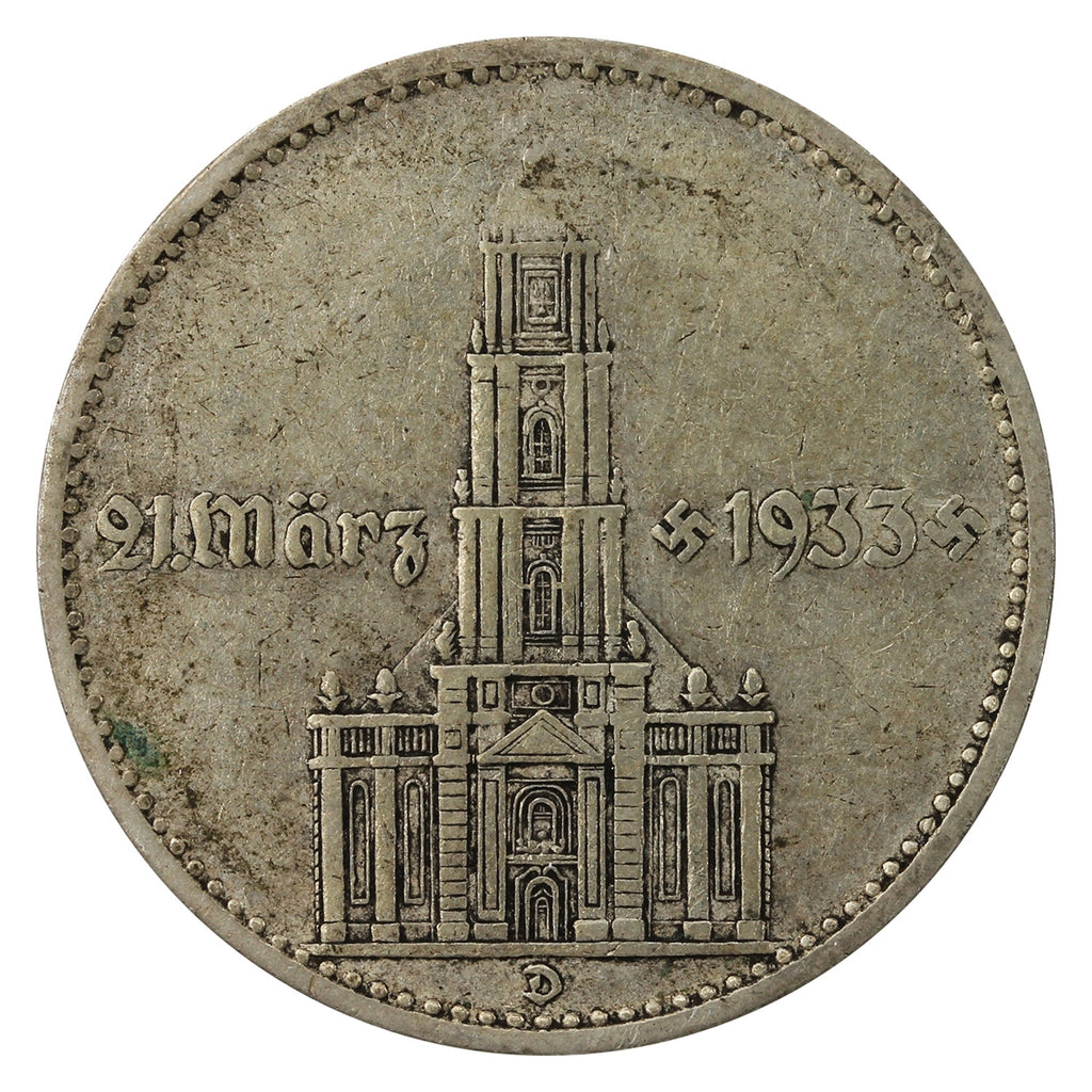 German Third Reich 1934D Potsdam 2 Marks F-VF (F15)