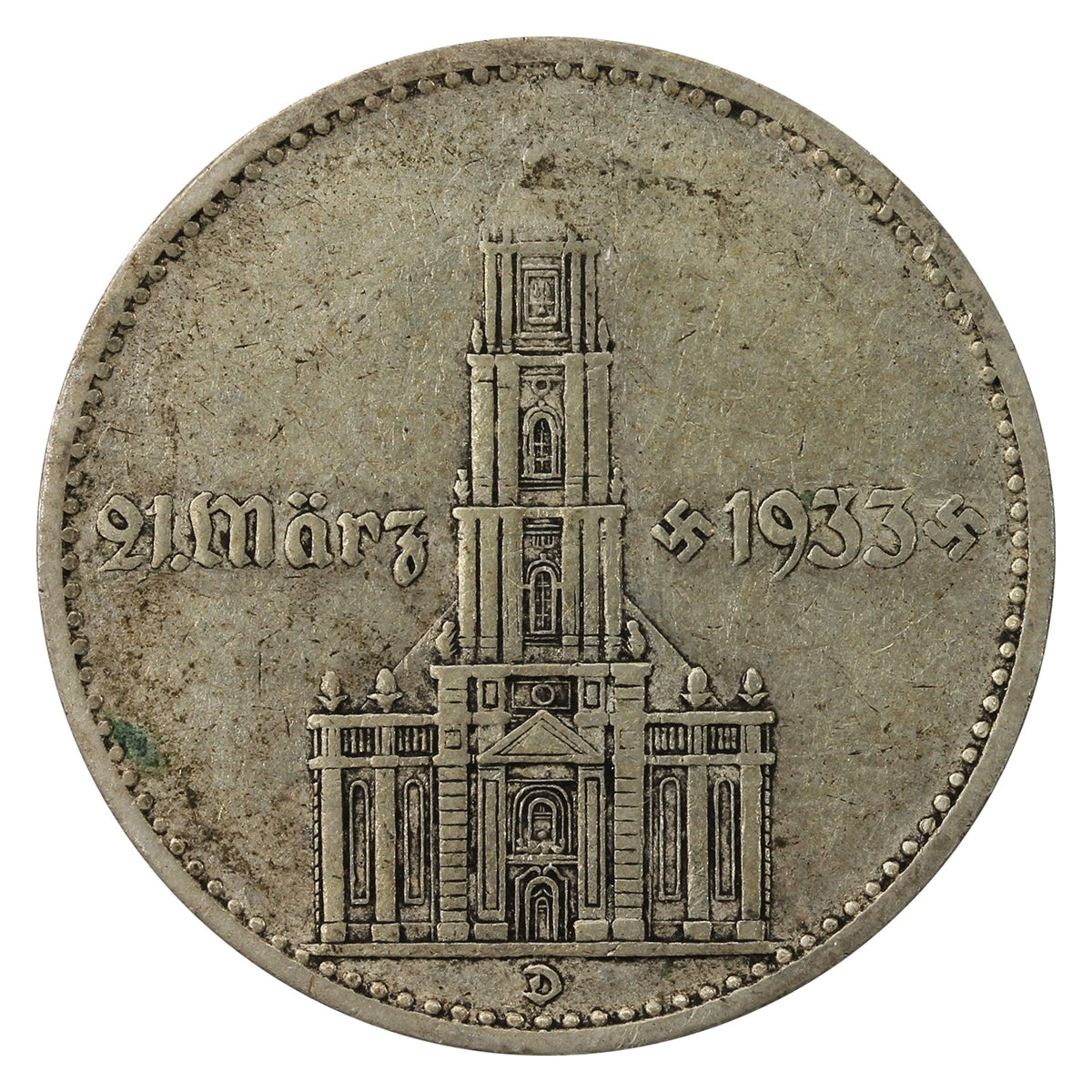 German Third Reich 1934D Potsdam 2 Marks F-VF (F15)