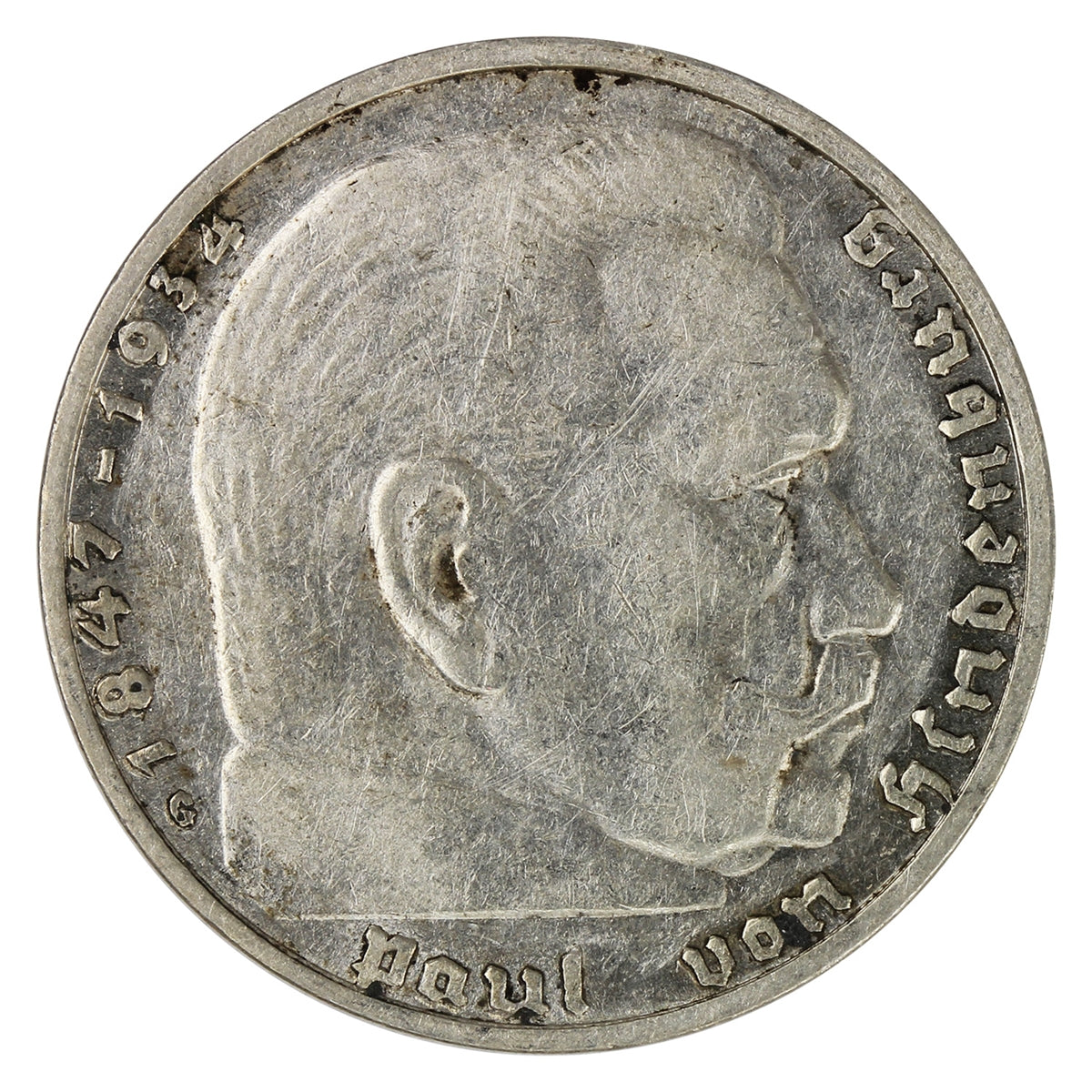 German Third Reich 1937G 2 Marks Very Fine (VF20)