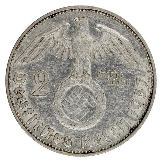 German Third Reich 1937J 2 Marks Very Fine (VF20)
