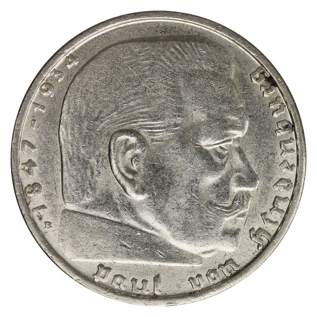 German Third Reich 1938B 2 Marks AU-UNC (AU55)