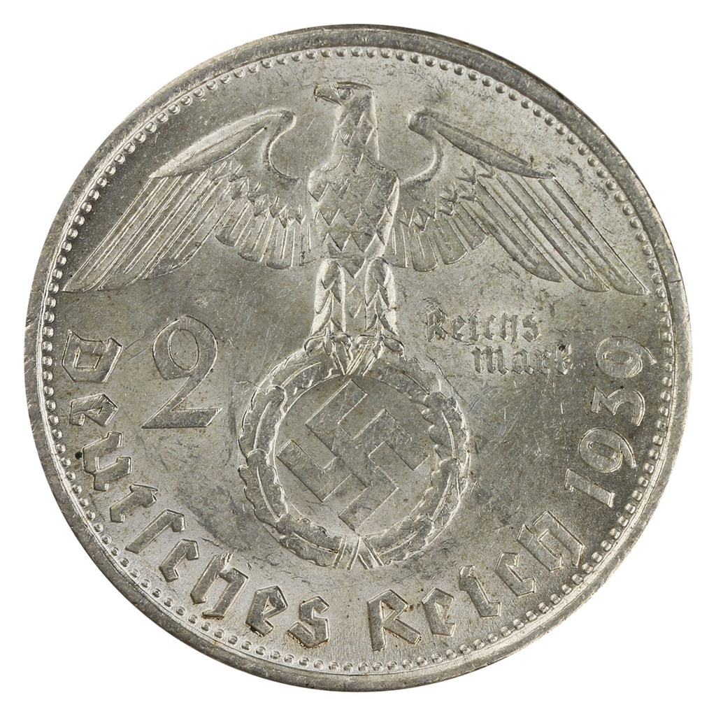 German Third Reich 1939B 2 Marks AU-UNC (AU55)