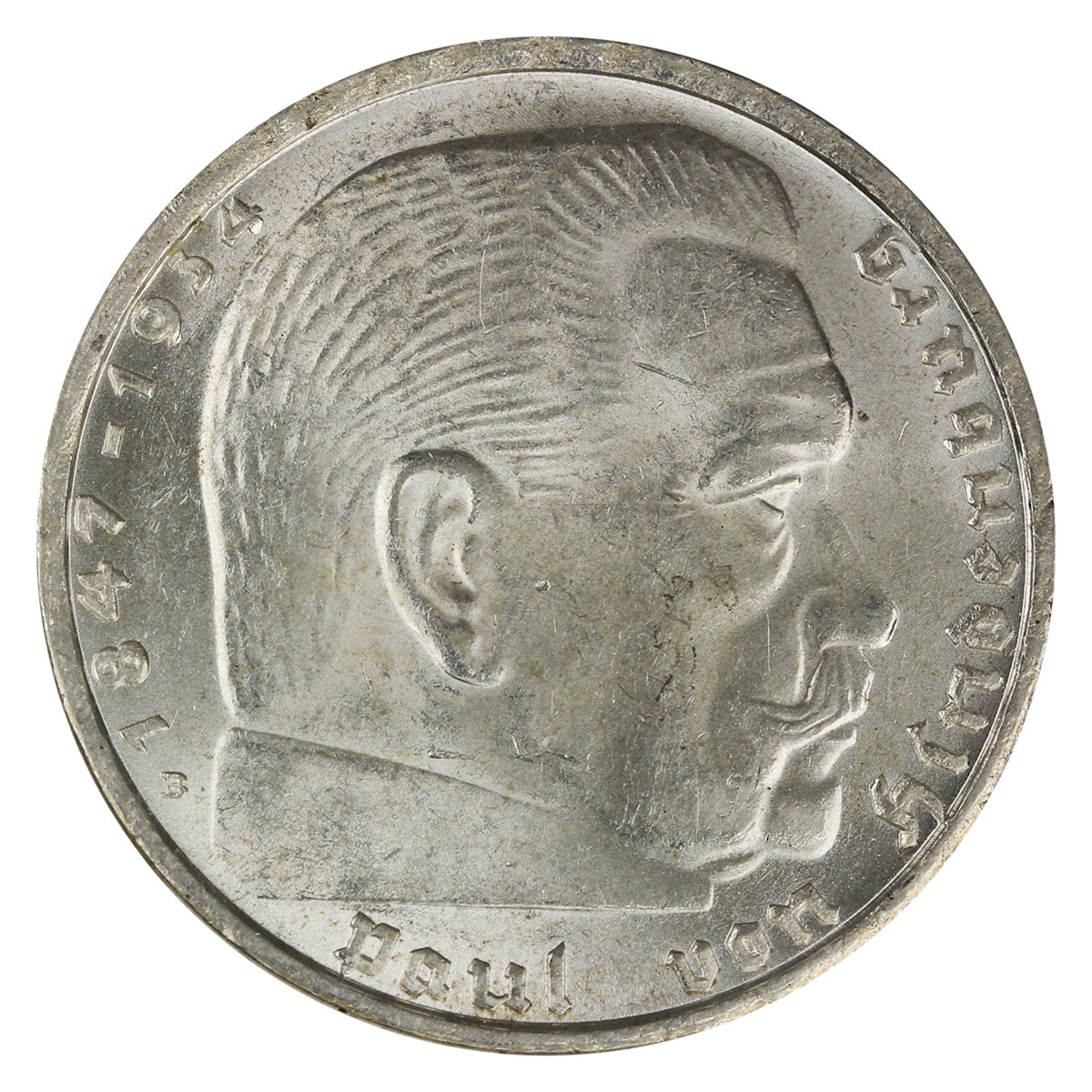 German Third Reich 1939B 2 Marks AU-UNC (AU55)