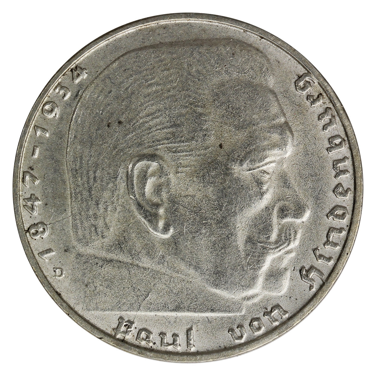 German Third Reich 1939D 2 Marks Uncirculated (MS60)