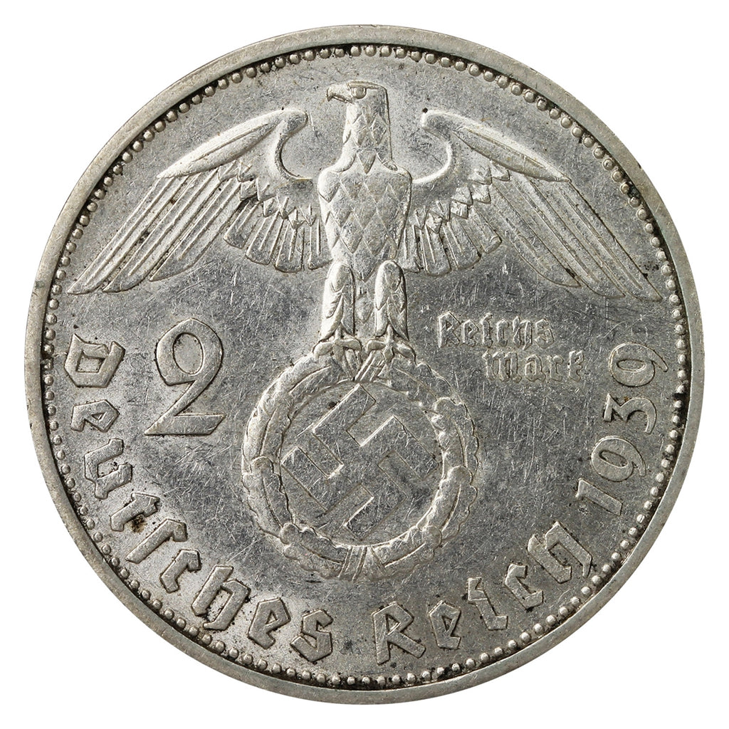 German Third Reich 1939F 2 Marks EF-AU (EF45)